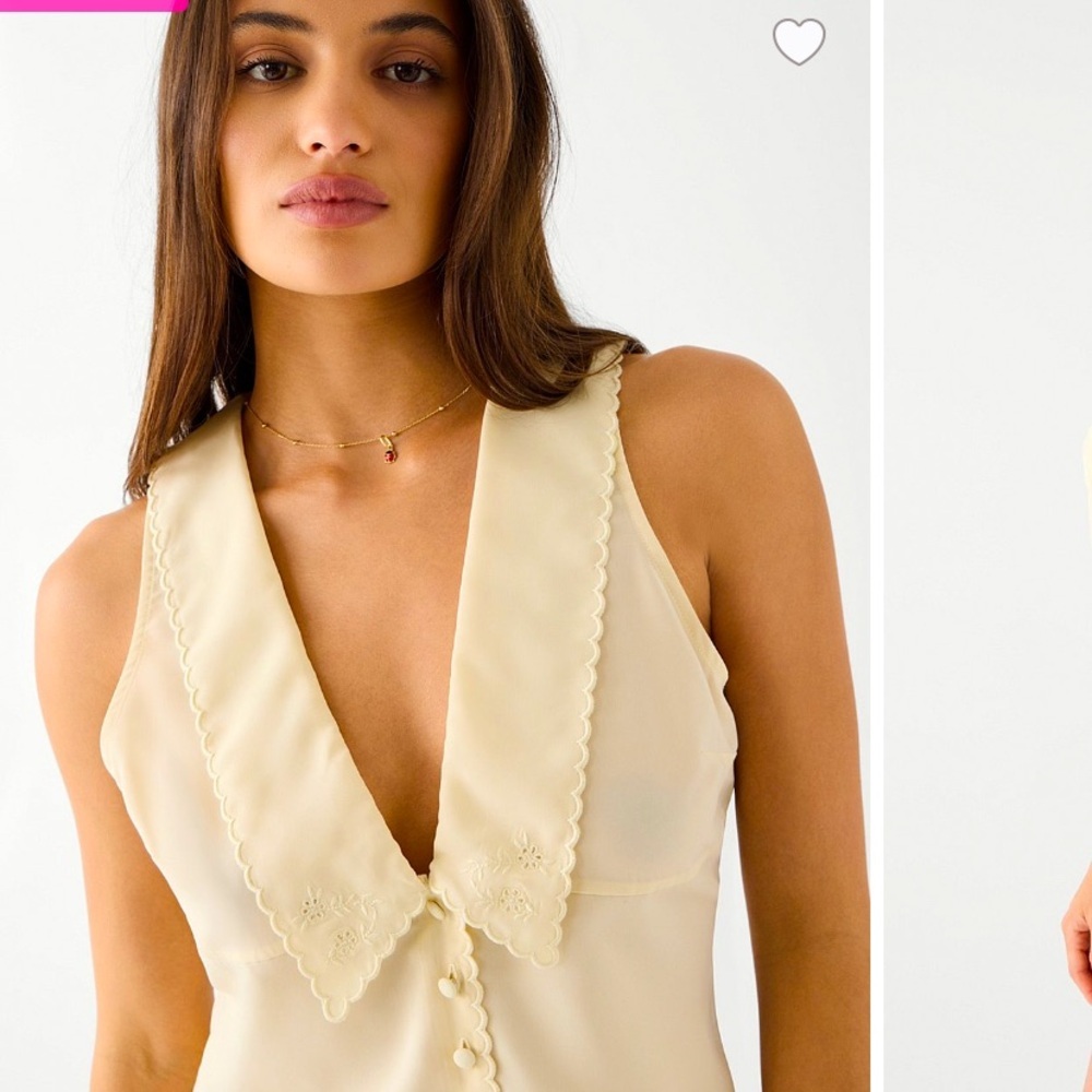 Priscilla  Satin Sleeveless Frankies Bikinis casual classic boho blouse top $155